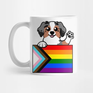 Love is Love Puppy - Blue Merle Aussie Mug